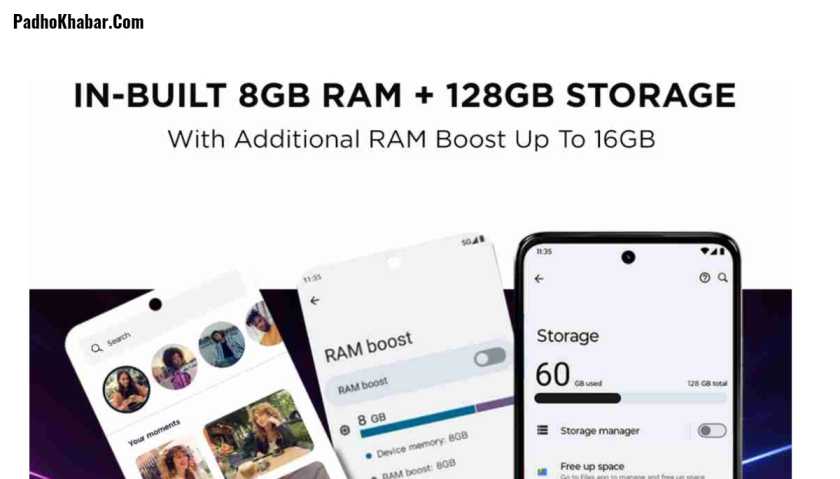 Moto G34 5G Ram & Storage